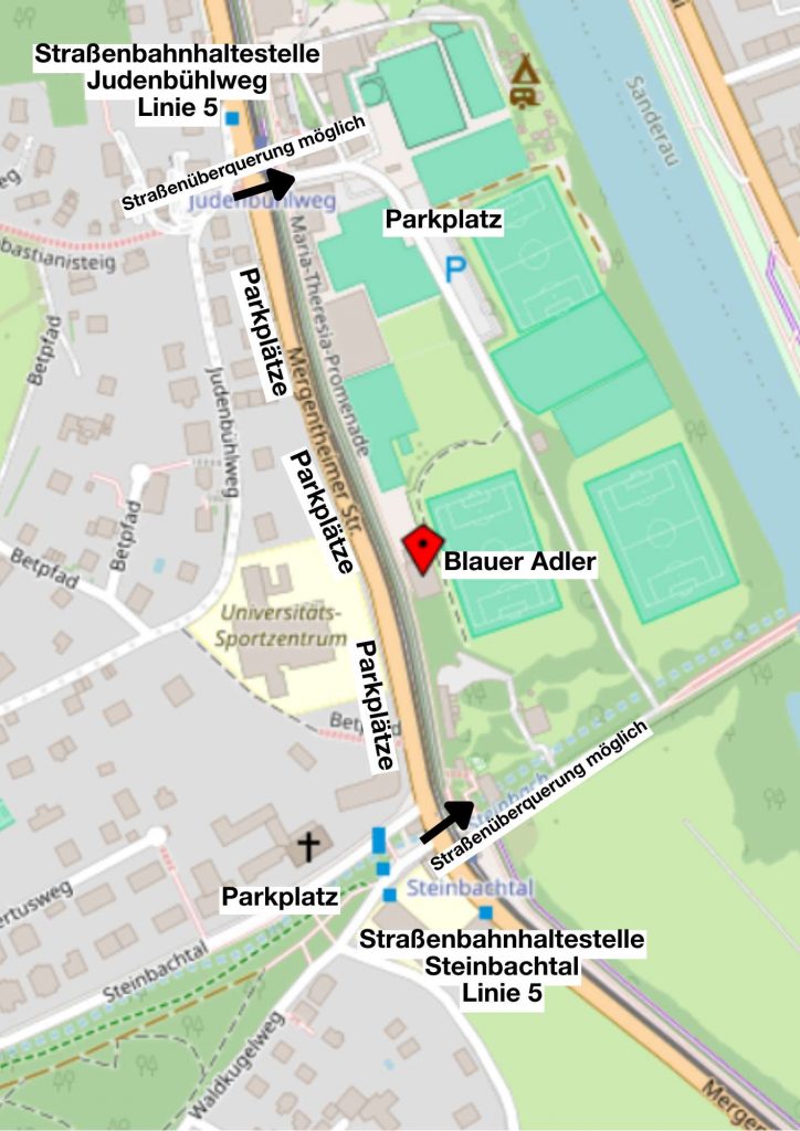 blauer adler anfahrt